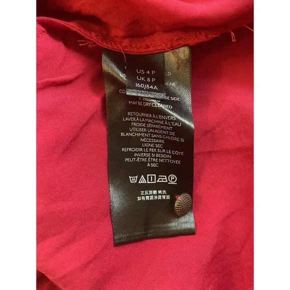 Anthropologie MAEVE Open Back Lace Mini Dress 4P Petites Pockets Stretch 9301 - Picture 13 of 14